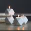 Wholesale Creative Retro Geometric Candle Jars Vasos para Velas Ceramic Candle Holder Candlestick Home Decor