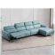 New First Layer Cowhide Functional L-Shaped Chaise Longue Sofa Modern Minimalist Doll Cotton Skin-Friendly Leather Sofa Combination