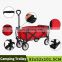 Multipurpose Outdoor Foldable Utility Beach Trolley Cart Beach Wagon 4 Wheels Garden Wagon Cart
