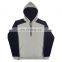 Two tone design OEM pullover hoodie for men contrast custom made fleece men's hoodies & sweatshirts