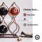 Tabletop Wine Rack - Imperial Trellis 5 Bottle, Silver Freestanding countertop Wine Rack and Wine Bottle Storage
