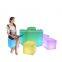 Led furniture outdoor Commercial Night Club Solar Outdoor Garden Seat Rechargeable Modern Cube Waterproof LED Cube Chair