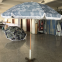 Customized wooden pole and aluminum pole with tassel beach umbrella can be customized