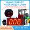 Radar forklift overspeed alarm Speed limiter speed real-time display safe driving audible and visual alarm two-speed setting