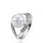 European And American 925 silver pearl ring design as require