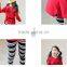 2015 Wholesale clothing 2pcs sets clothing for children christmas tight leggings with t-shirt sets autumn girls clothing sets