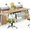 2015 Top modern Wooden Small 4-seat Office Workstation Cubicle with overhead file partition (SZ-WS460)