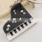 3D alloy musical piano key chain
