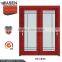China classic glass double sliding doors wood door design window for home decoration