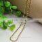 jewellry 2016 hot sale 18k gold color ball chain necklace
