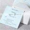 Classy & elegant pocket wedding invitations with laser card border for wedding
