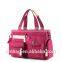 2016 hot new women canvas casual mummy diaper bag with compartments