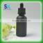 15.30ml black frosted glass dropper bottle matte black e liquid bottle