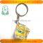 Ice-Cube Clear Acryic Key Ring Promotional Plastic Keychain