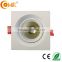 square 7w led recessed downlight