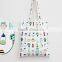 Prited Tea set bag, Tote bag, Cotton linen, Shoulder bag, Tote Bag Pattern, Market Bag Grocery Bag, Printed Tote bag,