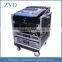 High Quality Aluminum Flight Box,12U Space Rack Case With Slant Mixer Top and Casters ZYD-HZMfc011