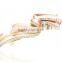 ladies fancy ribbon shape alloy enamel crystal wholesale hair clip for wedding