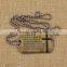 Custom souvenir printing aluminum army dog tags
