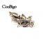 Fancy Jewelry Leaf Shape Brooch Pin Crazing Arcylic Stone Women Dresses Hijab Scarf Party Gift Appreal Promotion Accessories