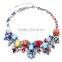 2015 Summer Mix Candy Colorful Geometric Resin Beads Jeweled Choker Statement Necklace