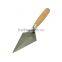 10'' Carbon Steel Bricklaying Trowel with Wooden Handle, Pointing Trowel