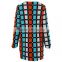 Newest fashion check style long coat in winter