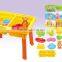 Modern Outside Portable Beach Table With Sand Tools Toy/11pcs