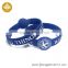Customized round silicone rubber fancy wrist band speedometer bracelet