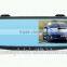 carcam 4.3inch Full HD 1080p rearview mirror dvr with double recording