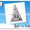 thick nameplate Silver 3d metal sticker