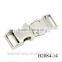 14mm fancy metal zinc alloy spring machanism shiny nickel buckle lock for handbag