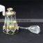 metal lipping perfume bottle with flower cap