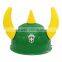 Orange Plastic Viking Football Fan Hat Wholesale with for Football Events & Parties & Carnivals