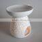 Best selling multi holes ceramic oil Burner/ spa oil burner in white color