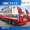 Best Quality 60T Low bed Semi Trailer for Crane Transportation