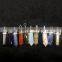 Natural Crystal Stone Point Small Pillar Pendant For Necklace