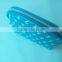 Hot selling economic cosmetic bag blue shiny pu