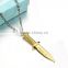 Gold Plated Jewelry knife shape Pendant Stainless Steel Pendant