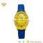 New arrival blue genuine leather gold big dial automatic watch winder quartz watch women 9086