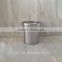 Popular threaded wine cup /double-wall insulated stainless steel water tumbler/saucer drinkware beer mug