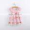 cake print cotton simple dress for kids