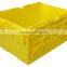 50L plastic security crate attached lid container