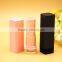 Empty square pink color lipstick tube container for cosmetic use