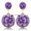 Cheap Plug Stud Earring Two Kind Double Pearl Piercing Earrings For Girls