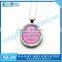 High quality metal rhinestone promotional Golf necklace