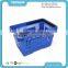 21L Single Handle Small Plastic Shopping Basket For Supermarket