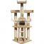 Aimigou cat tree condo house beige coffee