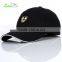 wholesale/new style high quality 100%cotton 6 panel customize plain baseball cap with leather patch for man/woman