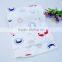 2016 new design multi-functional 100% worsted cotton knitted baby blanket